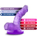 The Naturally Yours Small Realistic 4 Inch Purple Mini Dildo offers a soft, body-safe, and harness-compatible design for beginners. It's latex, phthalate, fragrance & paraffin free with a G-spot stimulating shape and realistic suction cup.