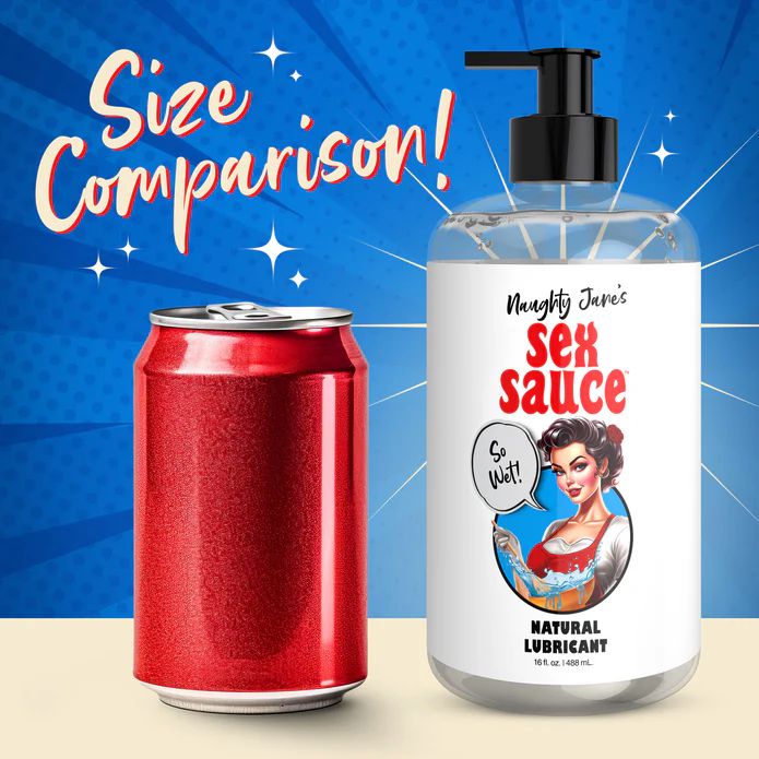 Naughty Jane's Sex Sauce Natural Water Based Clear Lubricant 16oz BTB Shop Naughty Jane's Sex Sauce Natural Water Based Clear Lubricant 16oz BTB Shop