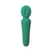 The Petite Private Pleasure Waterproof Silicone Wand Vibrator, in teal silicone with a textured oval head and smooth handle, is photographed against a plain white background—perfect as a beginner wand.