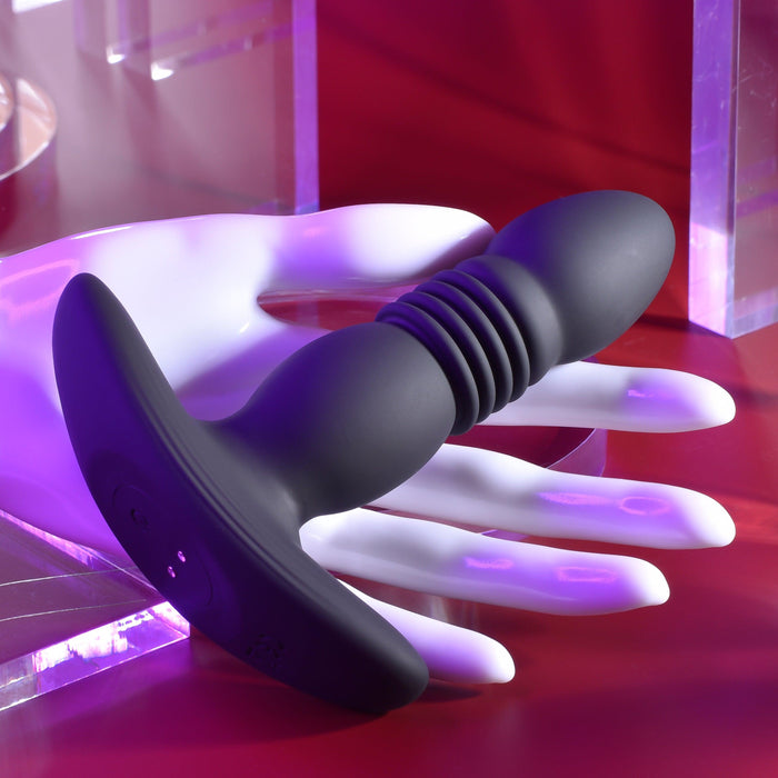 Playboy Trust the Thrust Vibrating & Thrusting Anal Plug with Remote BTB Shop Playboy Trust the Thrust Vibrating & Thrusting Anal Plug with Remote BTB Shop