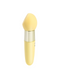 Rina Dual Ended Double Motor Vibrator - Yellow side view 
