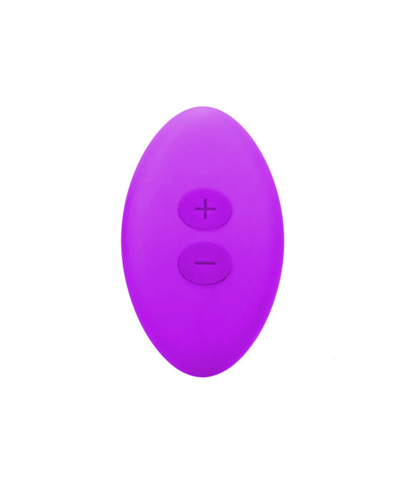 Panty Vibrator for Beginners in a Bag - Vibrator remote with a plus and minus button to adjust speeds
