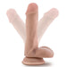 The Ranger Rob Realistic 6 Inch Light Tone Dildo with Suction Cup, made of body-safe silicone, is shown upright and tilted to demonstrate its flexibility.