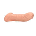 Realrock 9 Inch Penis Extender Sleeve with Ball Strap - Vanilla