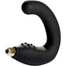 The Rude-Boy Dual Prostate & Perineum Stimulator is a curved black silicone massager with a gold base and textured bumps, designed for targeted prostate and perineum pleasure.