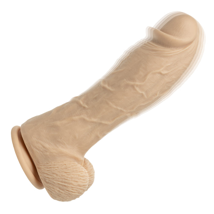 Big Dick Energy Thick Vanilla Vibrating Silicone Dildo