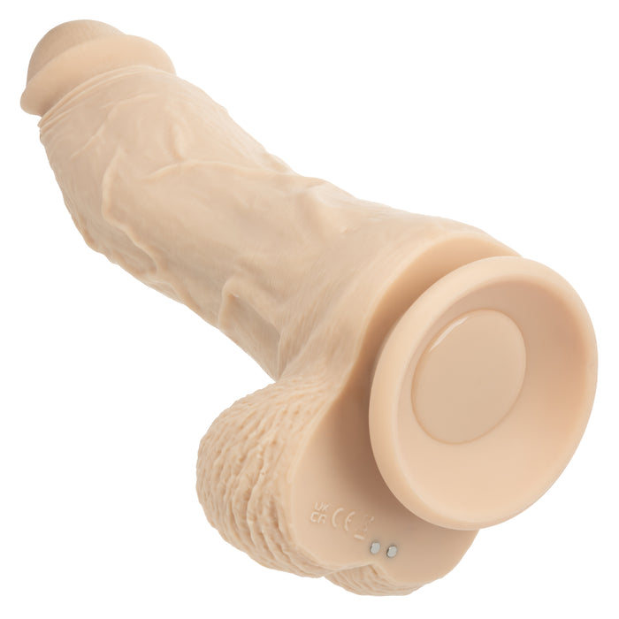 Big Dick Energy Thick Vanilla Vibrating Silicone Dildo