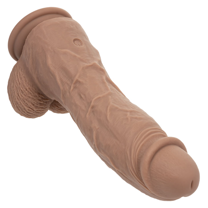 Big Dick Energy Thick Chocolate Vibrating Silicone Dildo