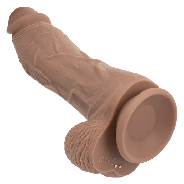 Big Dick Energy Thick Chocolate Vibrating Silicone Dildo