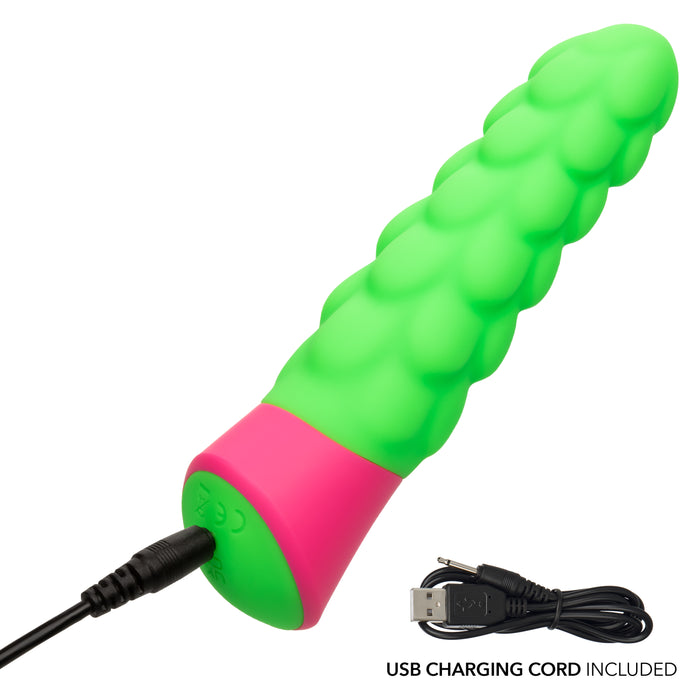 Rave Ripple Green Silicone Textured Vibrator