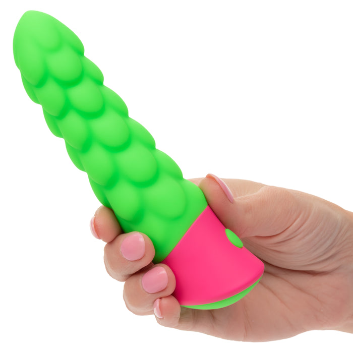Rave Ripple Green Silicone Textured Vibrator