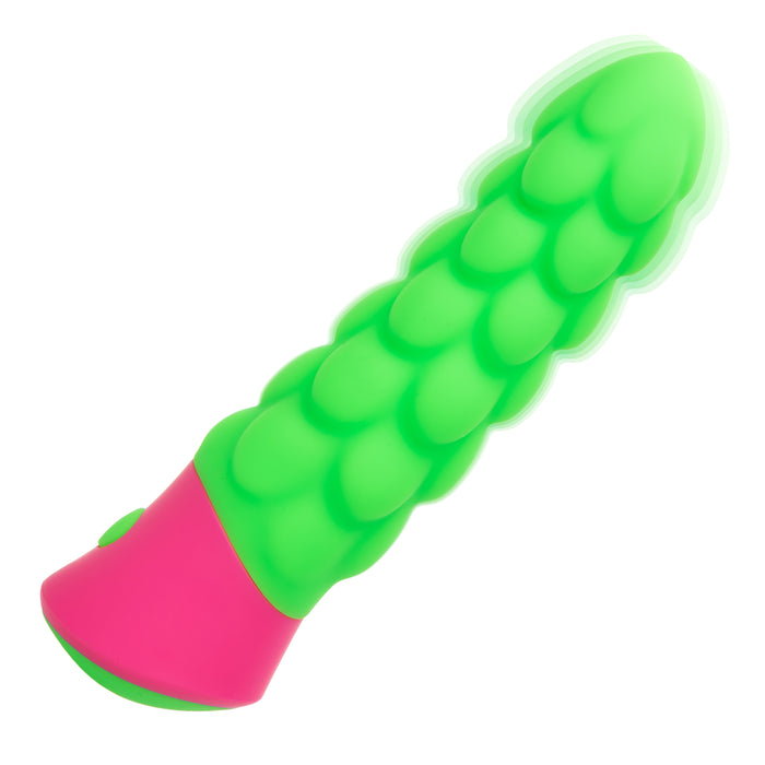 Rave Ripple Green Silicone Textured Vibrator