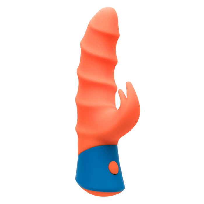 Rave Tickler Orange Textured Beginner Rabbit Vibrator