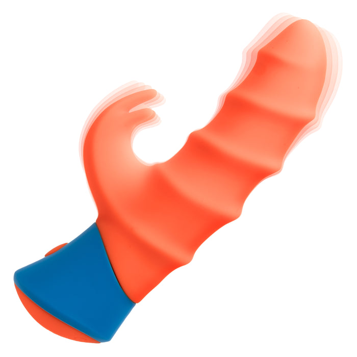 Rave Tickler Orange Textured Beginner Rabbit Vibrator