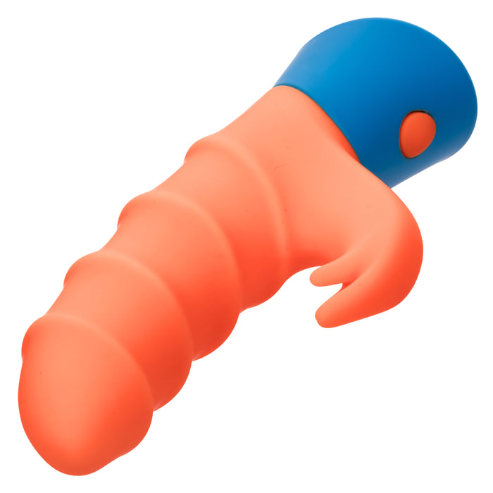 Rave Tickler Orange Textured Beginner Rabbit Vibrator