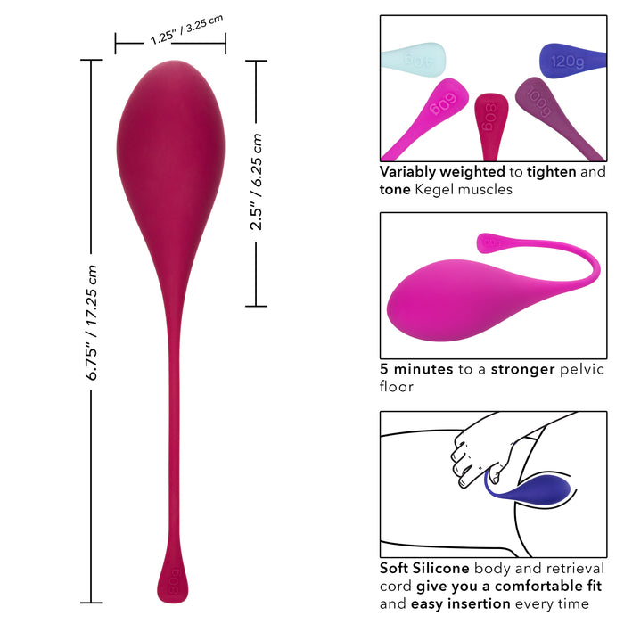 Kegel Training 5-Piece Weighted Pelvic Floor Exerciser Set