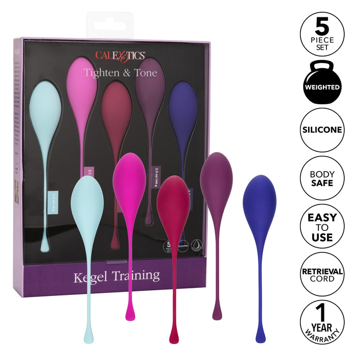 Kegel Training 5-Piece Weighted Pelvic Floor Exerciser Set