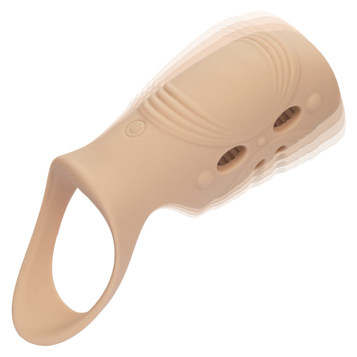 Performance Maxx Open-Ended Vibrating Penis Sleeve & Erection Support - Light