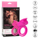 Silicone Dual Clit Flicker Vibrating Cock Ring for Couples