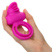 Silicone Dual Clit Flicker Vibrating Cock Ring for Couples