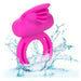 Silicone Dual Clit Flicker Vibrating Cock Ring for Couples