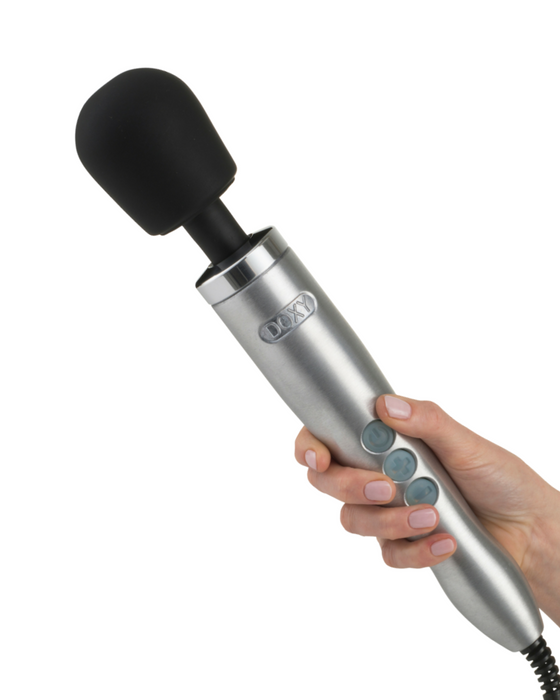 Doxy Die Cast Extra Powerful Wand Vibrator - Silver