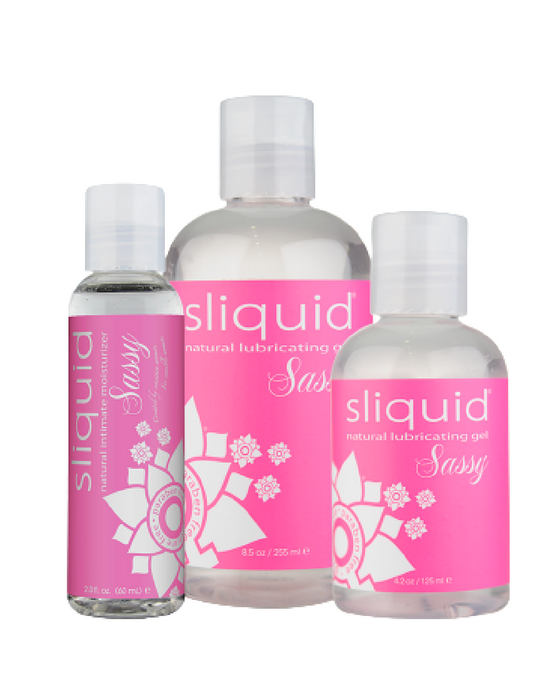 Sliquid Naturals Sassy Water Based Anal Lubricant - Various Sizes