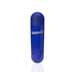 The Screaming O Powerful Rumbly Rechargeable Blue Bullet Vibrator is a small, blue, cylindrical vibrator with a rounded top and white "Screaming O" text, standing upright against a white background. It's waterproof for versatile use.