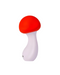 Shroomie Mushroom Shaped Mini Wand Vibrator upright side view 