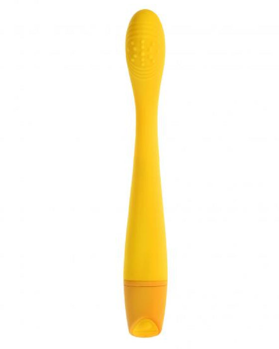 Lemon Squeeze Slim G-Spot Beginner Vibrator front facing 