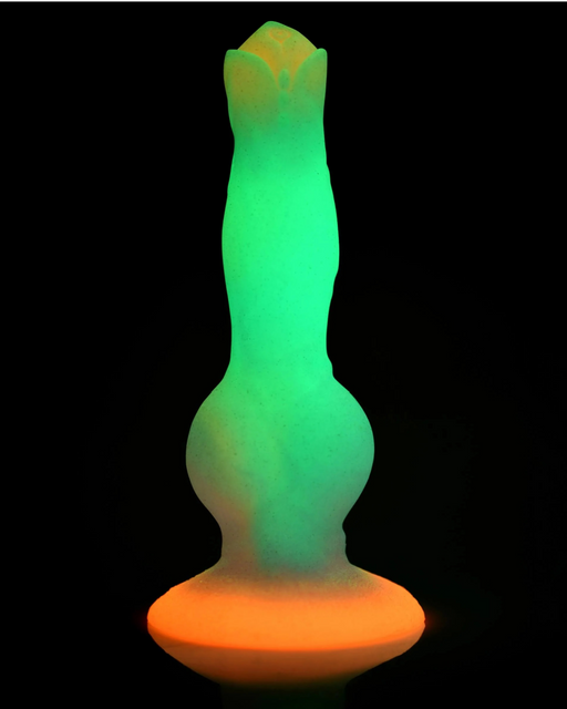 Space Cock Glow-In-The-Dark Silicone Alien Dildo
