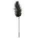 The Sportsheets Black Ostrich Feather Tickler features a long-handled black wand with fluffy, ostrich-like bristles. Its dense, slightly curved feathers are ideal for dusting or adding elegance to role-playing, with a slim, easy-to-grip handle completing the tool.