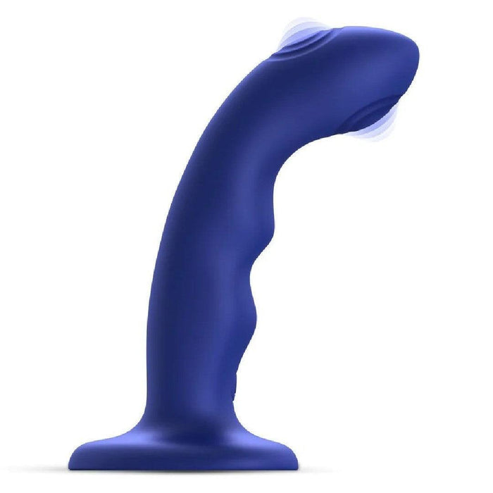 Strap on Me G-Spot & Prostate Pounding Blue Silicone Dildo  BTB Shop