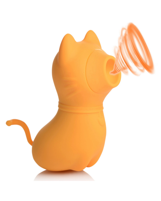 Sucky Kitty Orange Cat Air Pulsation Clitoral Stimulator air blowing 