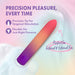The Sunset Passion Soft Bendable Bullet Vibrator, made of platinum-cured silicone, features a precision tip for targeted vibrations, a flexible body for perfect pressure, and is ideal for internal and external use on a soft pastel background.