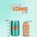 A "Betty Soda" can (4.83" tall) stands beside the Surrender Small 4.75 Inch Purple Silicone Beginner & Pegging Dildo (about 4.75" tall). Both items are measured for height with text: "How LONG is it?.