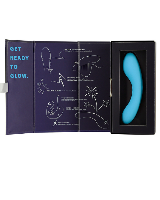 Mini Swan Glow in the Dark Double Ended Wand - Blue open box 
