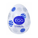 The Tenga Egg Disposable Penis Masturbator - Bouncy is a white, egg-shaped, discreet and disposable masturbation sleeve—ideal as a travel sex toy.