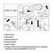Instructional diagram outlines five steps for using the Tenga Egg Disposable Penis Masturbator - Starry: remove film, open egg, take out and apply lubricant, insert, and enjoy. The soft elastomer stretches for a snug fit—ideal as a travel-friendly sex toy.