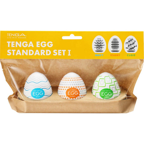 Tenga Egg Standard 3 Pack Wavy, Starry & Cubic BTB Shop Tenga Egg Standard 3 Pack Wavy, Starry & Cubic BTB Shop