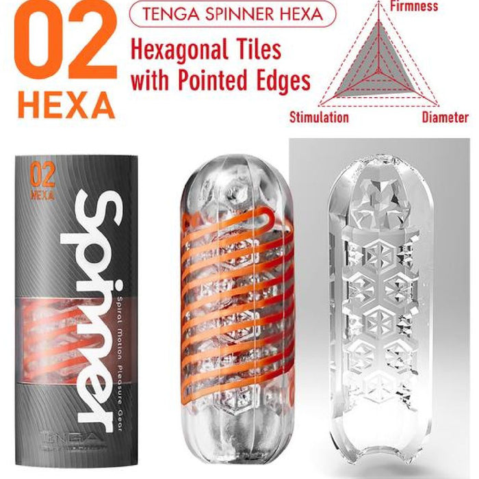 Tenga Spinner Men's Masturbation Cup 02 Hexa - Betty's Toy Box BTB Shop Tenga Spinner Men's Masturbation Cup 02 Hexa - Betty's Toy Box BTB Shop