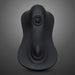 The Cowgirl Rodeo Rumbler Grinding Sex Machine is a sleek black silicone device with a contoured shape and circular top opening, shown on a gray gradient background. “Cowgirl” is embossed near the base—ideal for hands-free stimulation.