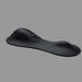 The Cowgirl Rodeo Rumbler Grinding Sex Machine’s black ergonomic wrist rest, with a contoured design and raised sections for hand and wrist support, is inspired by rideable pleasure machines and shown on a plain gray background.