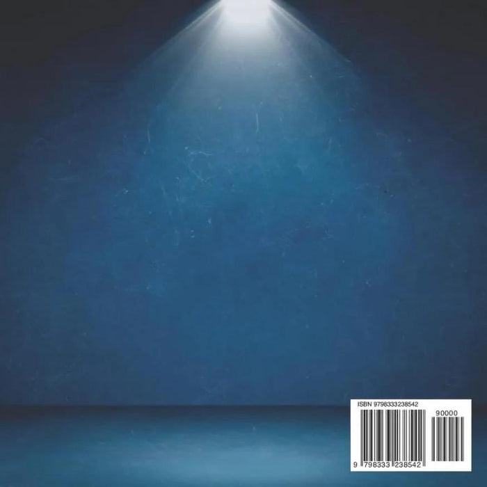 A dark blue background is lit by a bright spotlight from above. A barcode appears in the lower right, hinting at The Cream Pie Adult Humor Book by Jen Jenivive—a playful, cheeky novelty gift perfect for those who love adult humor.