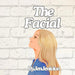 Illustration of a woman with long blonde hair in profile, looking up against a white brick wall. "The Facial Adult Humor Book by Jen Jenivive"—a playful adult-themed gift.
