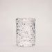 The Handy Mermaid Collection Coral Sleeve – Intense Sensations features a clear tumbler embossed with a swirling mermaid coral pattern, displayed upright against a simple light background.
