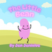A pink cartoon bean with a smiling face strolls on grassy hills under a blue sky. The cover humorously features "The Little Bean Adult Humor Book by Jen Jenivive" in playful pink letters.