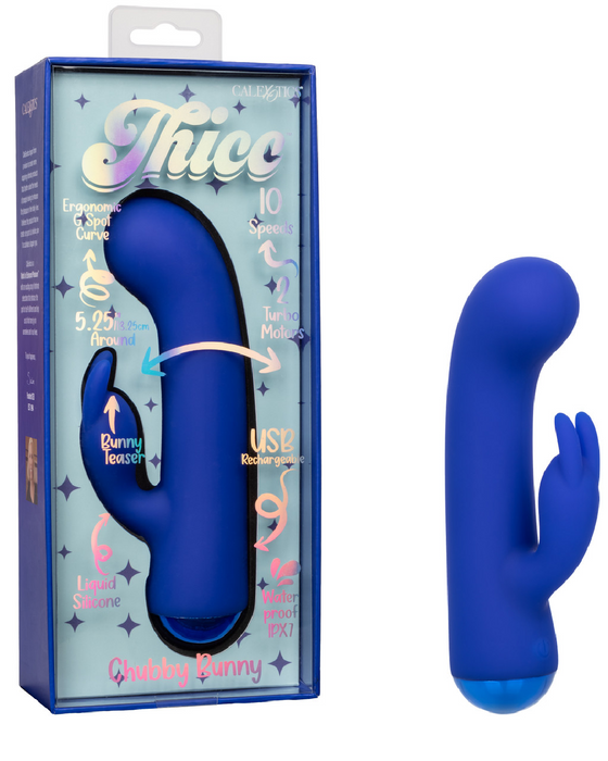 Thicc Chubby Bunny Vibrator next to product box 