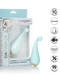 Thrill Me External Palm Sized Vibrator next to box with icons showing product features 