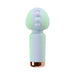 The Unicorn Dreams Mini Wand – Magical Pleasure Awaits features a pastel-toned, textured silicone head with raised bumps, a smooth cylindrical body, and a metallic gold base, all displayed against a white background.